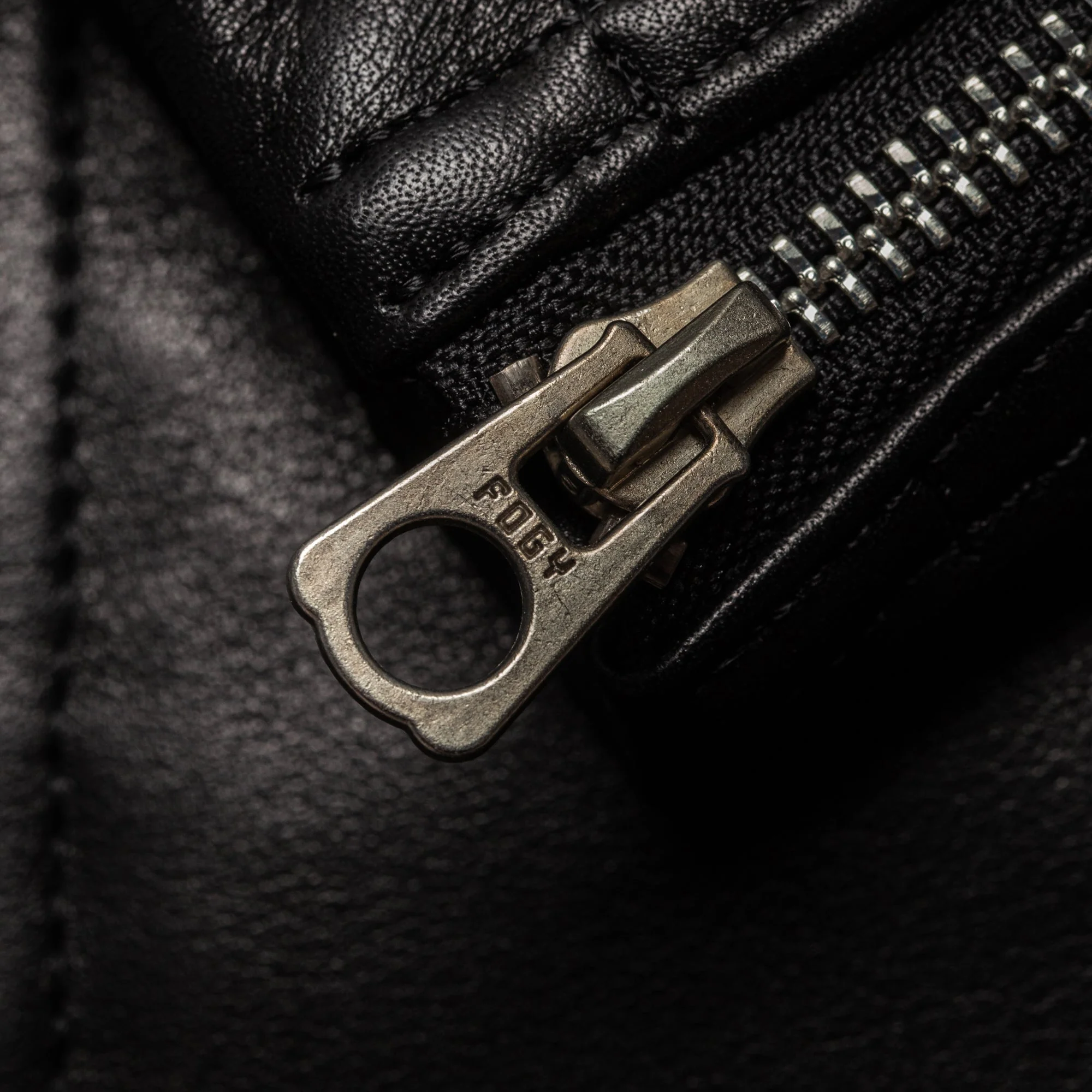 3 Pocket Leather Jacket - Black - Image 10