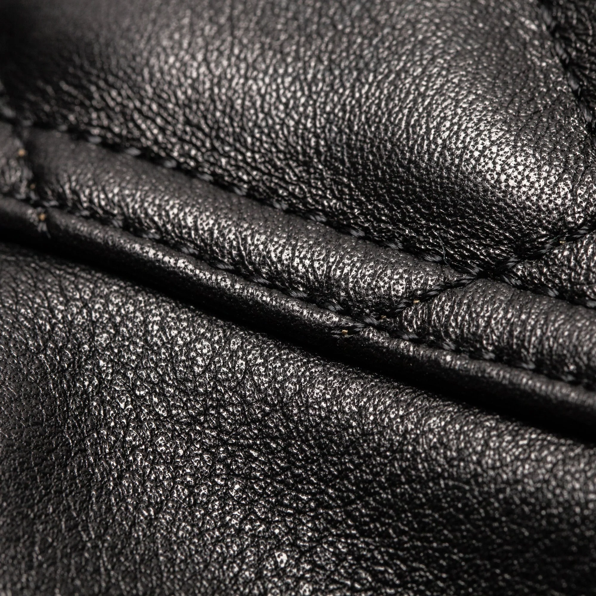 3 Pocket Leather Jacket - Black - Image 8