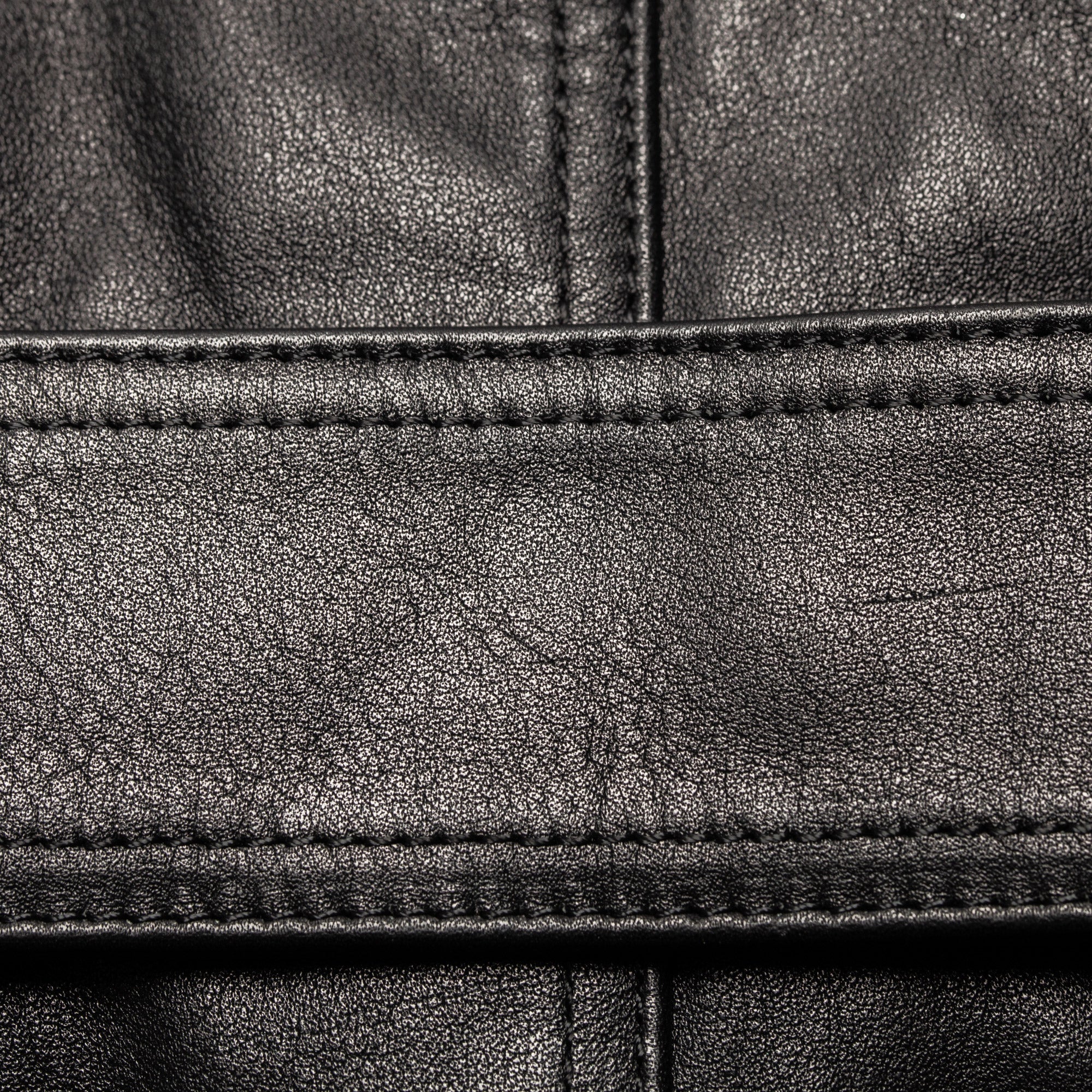 4 Pocket Leather Jacket - Black - Image 13