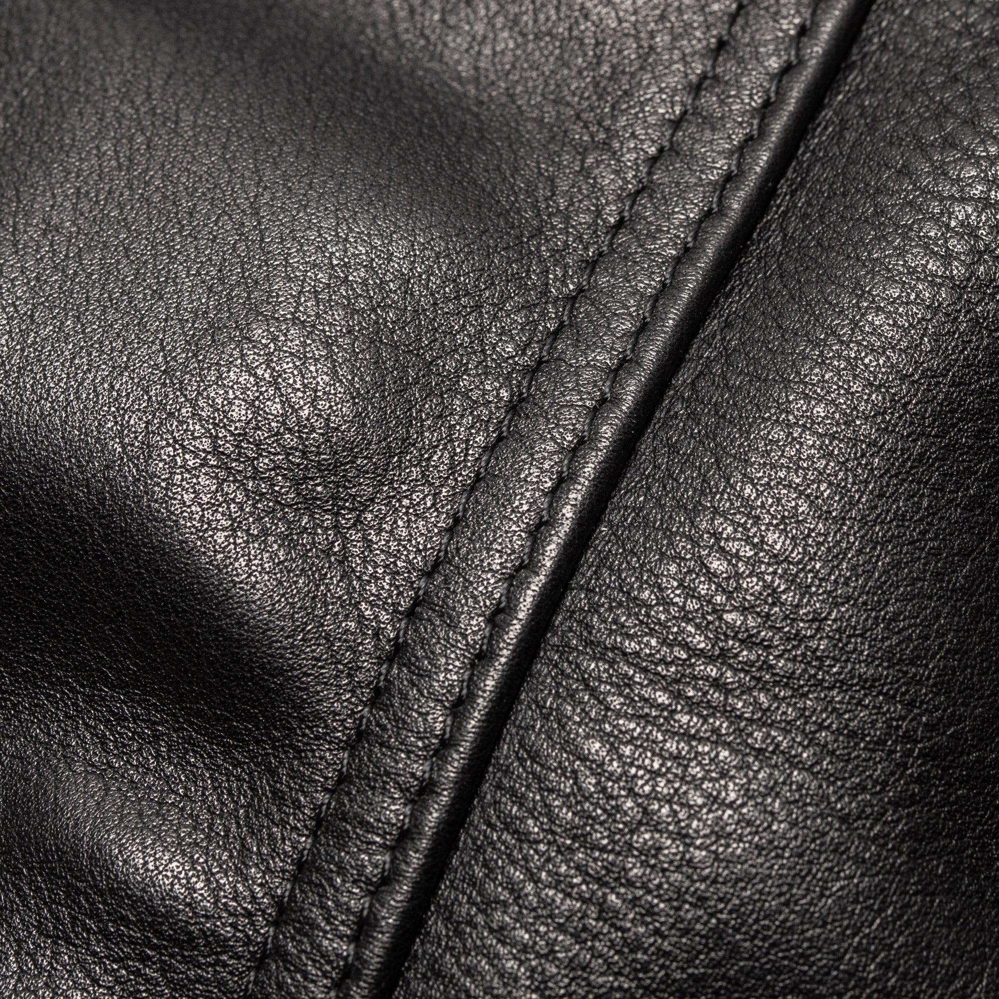 4 Pocket Leather Jacket - Black - Image 14