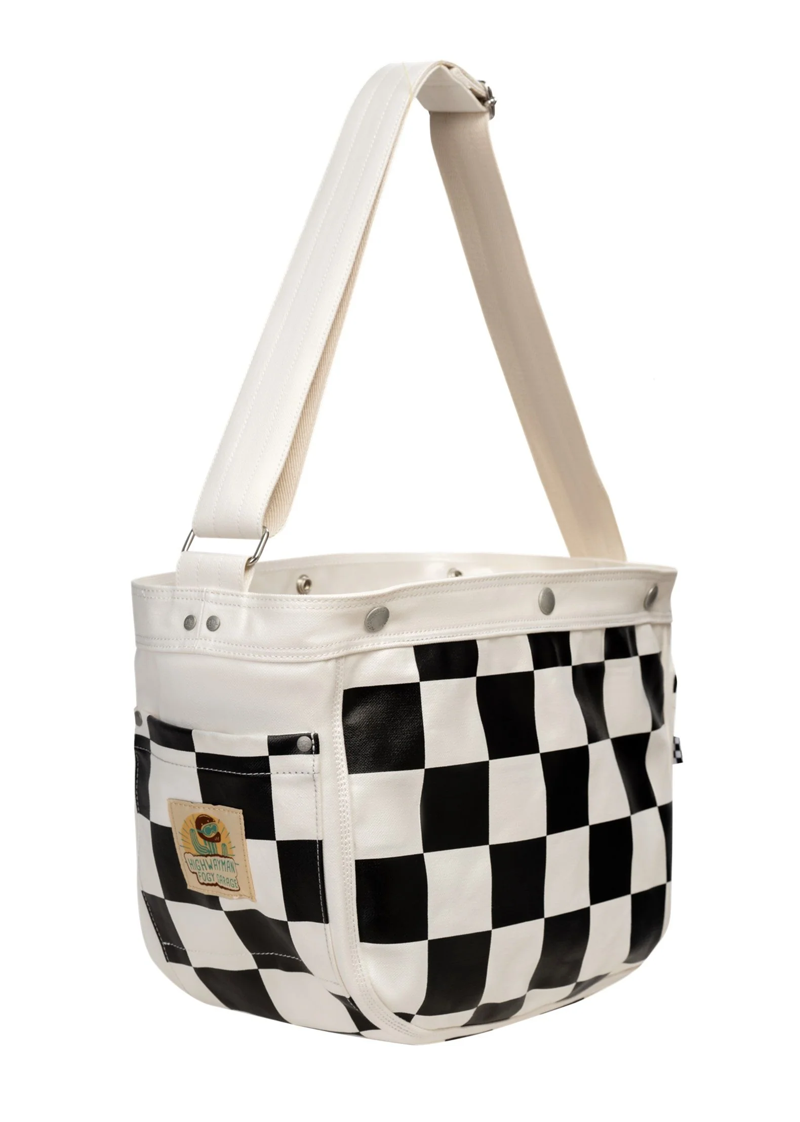 NEWSBOY Crossbody Bag - Checkered - Image 6