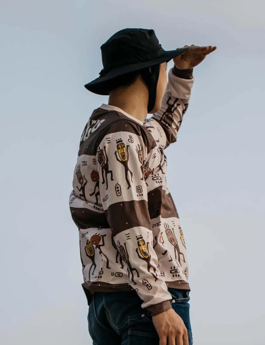 SAHARA COOLMAX Jersey - Brown/White - Image 4