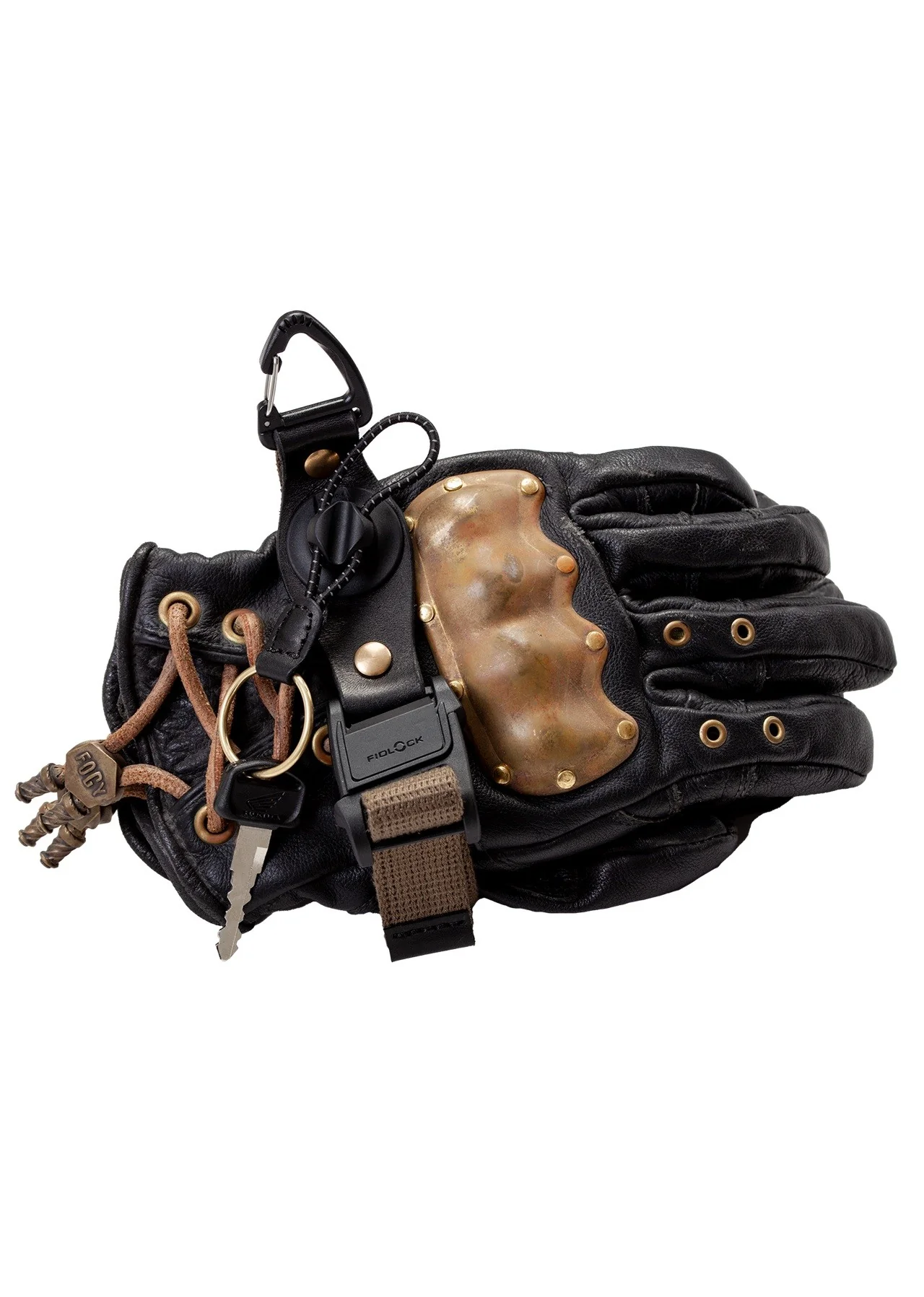 SPRING Leather Gloves Strap - Black - Image 2