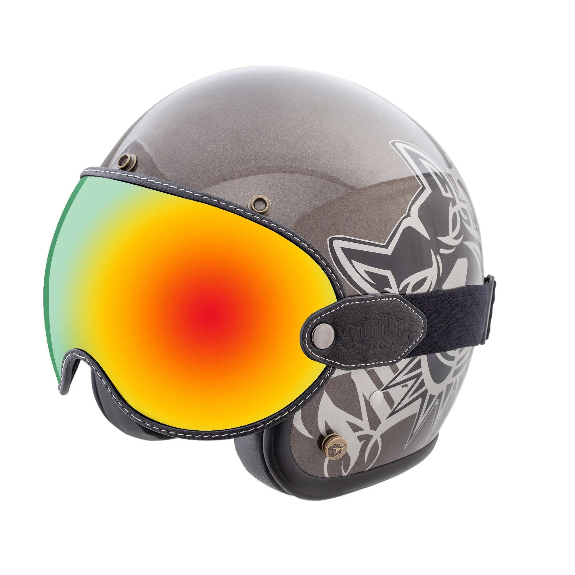 3/4 Visor - Mirror/Pink - Image 3