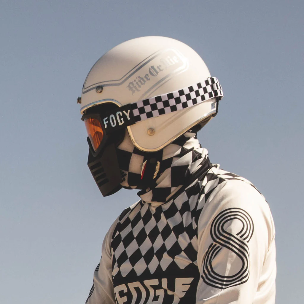 VMX Goggles Mask - Black/Chequered - Image 4